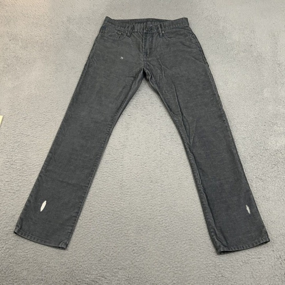 Gap Jeans Mens 30x30 Straight Leg Gray Corduroy 1969 Preppy‎ Pants Pockets Adult